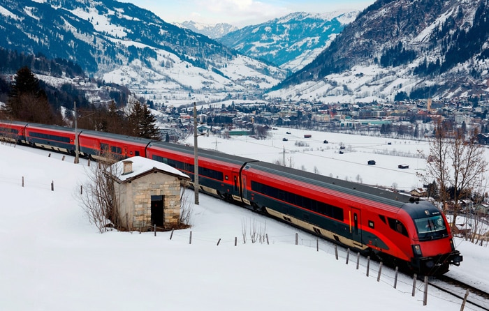 Railjet Train In Austria